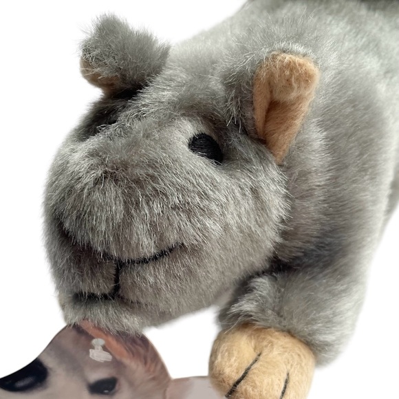 NEW 2 Dog Toys Plush Squeaky Squirrel Unstuffies Crinkle Goose - Picture 4 of 12